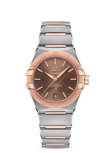 Omega Constellation Master Chronometer 36 Stainless Steel / Sedna / Brown / Bracelet